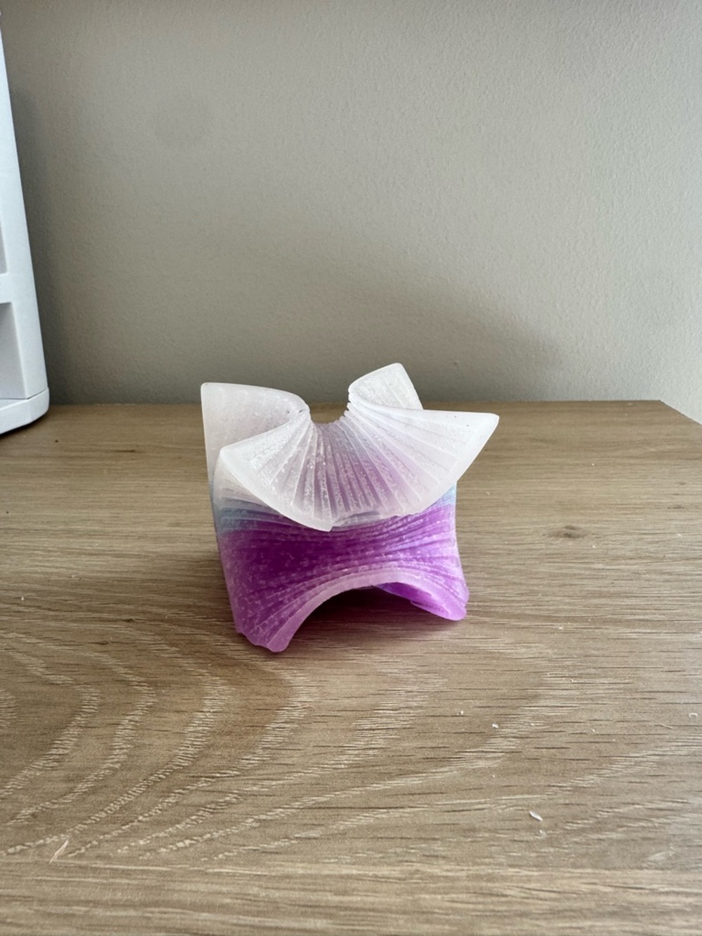 Handcrafted Purple Ombre Decorative Candle